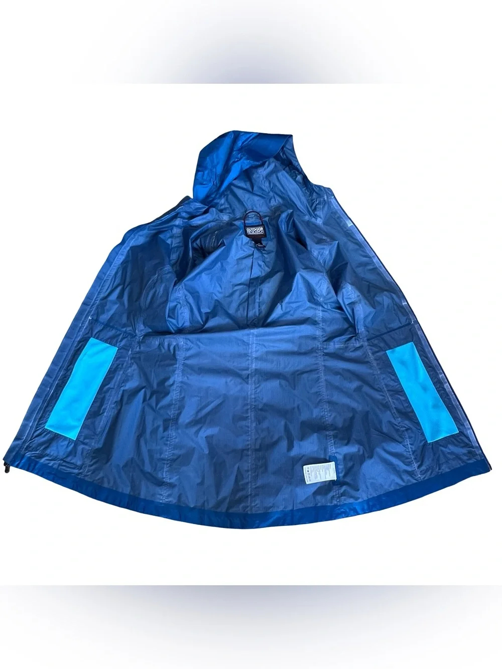Outdoor Research Women’s Sz S Blue Jacket Helium Traveler Lightweight Hooded